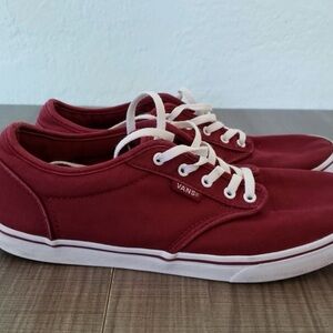 Vans burgundy Canvas Sneakers